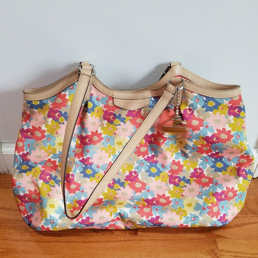 Coach Floral Shoulder Bag
